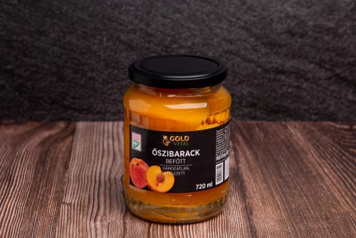 Gold Vitál  Őszibarackbefőtt hámozatlan, felezett 720ml